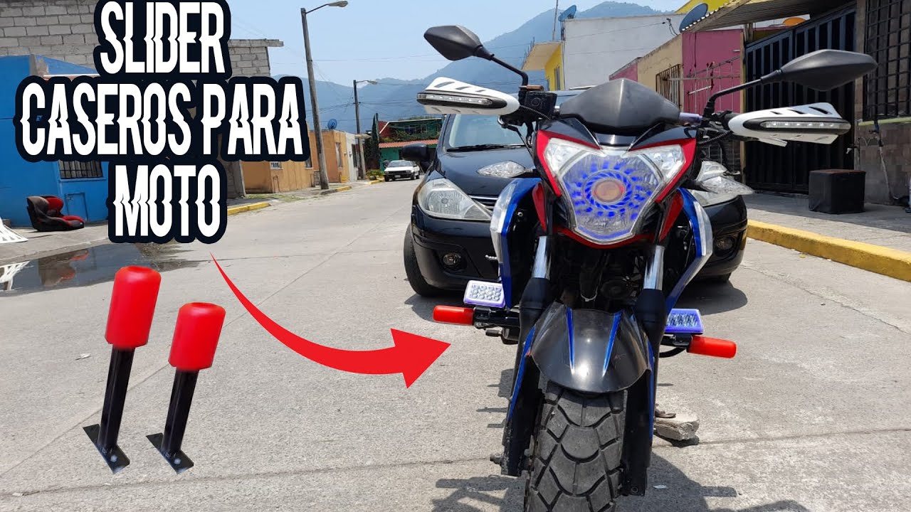 protege tu moto con solo 150 pesos*como hacer slider caseros