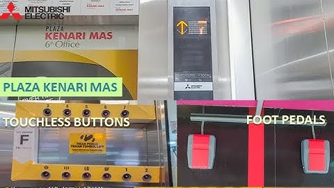 Mitsubishi Traction Elevators with Touchless Buttons and Foot Pedals!