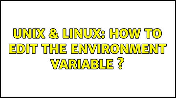 Unix & Linux: How to edit the environment variable $LD_LIBRARY_PATH?