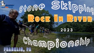 STONE SKIPPING CHAMPIONSHIP: Rock In River 2023 | PROFESSIONAL (Full Length) Rock Skipping