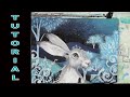 How to paint a whimsical rabbit in acrylics