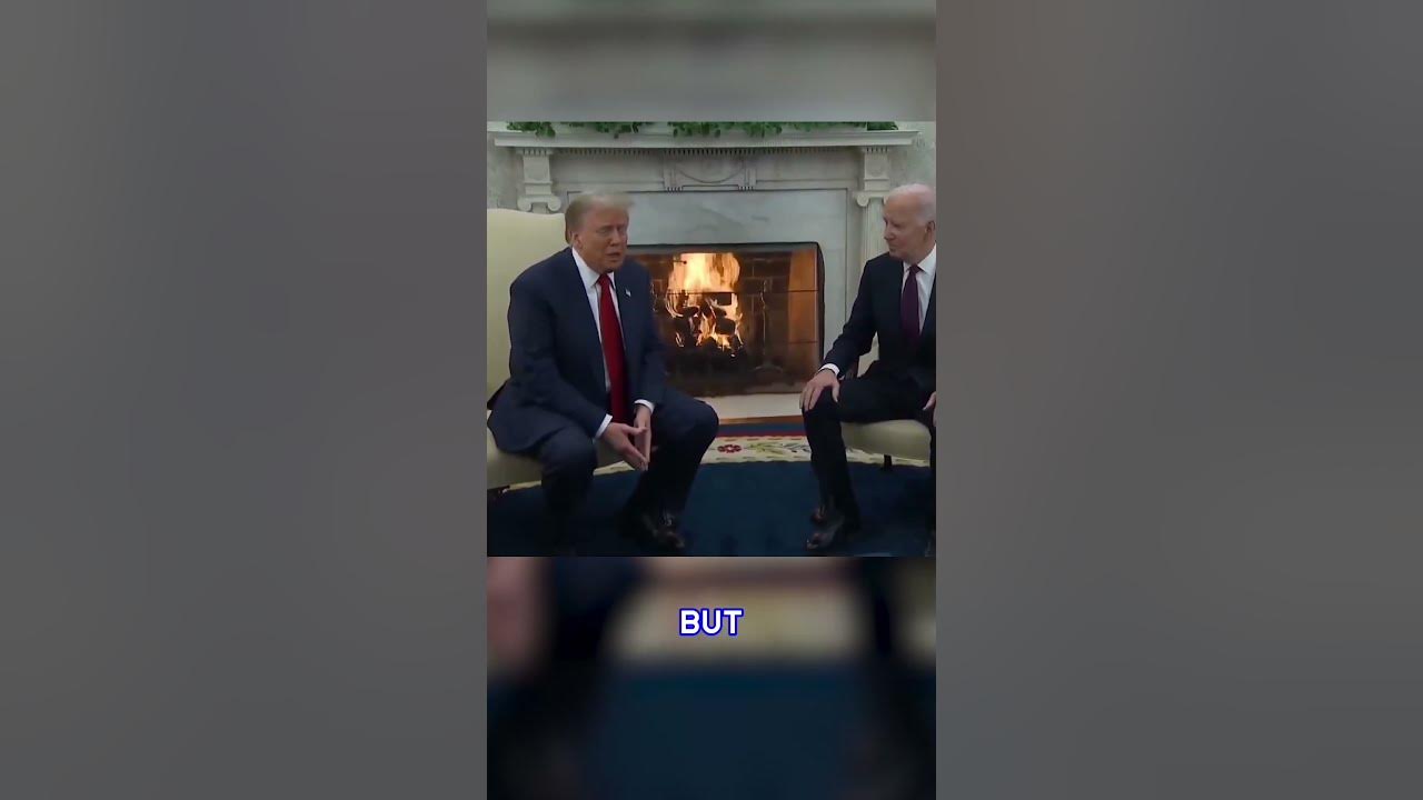 Donald Trump meets Joe Biden at the White House
