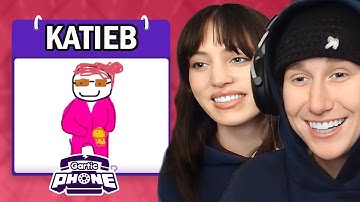 KatieB & Riley Plays GARTIC PHONE.. (HILARIOUS)