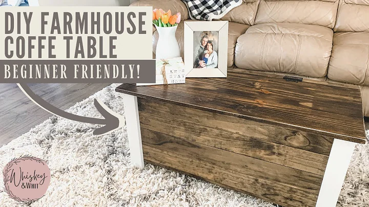 DIY Wood Coffee Table with Hidden Storage 🛠 Beginner-Friendly Ana White Farmhouse Toy Box Build 💪