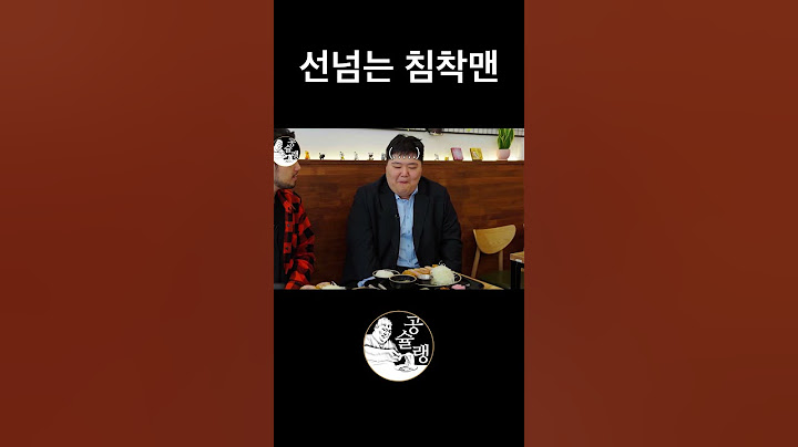 선넘는 침착맨