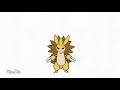 Pokemon animation  sandshrew evolution