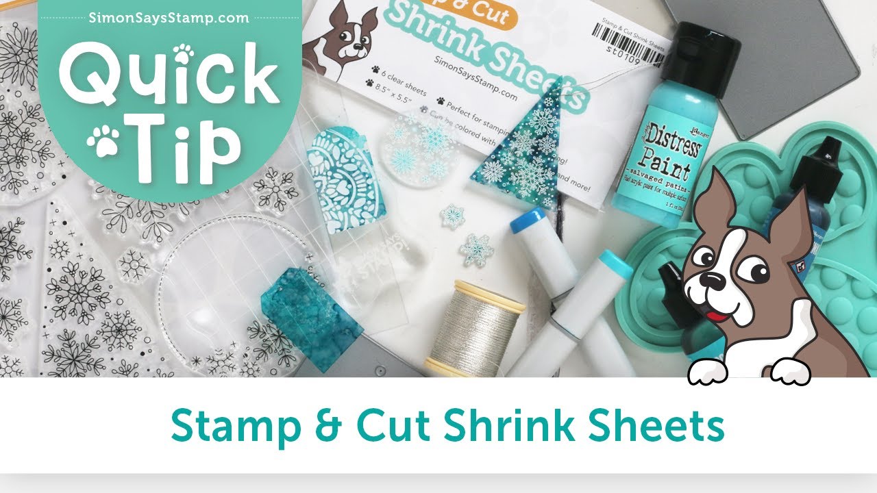 DIY Embellishments!!! Quick Tip for Stamp and Cut Shrink Sheets!