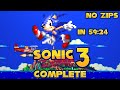 [TAS] Sonic 3 Complete "Sonic 100%, no zips" in 59:24