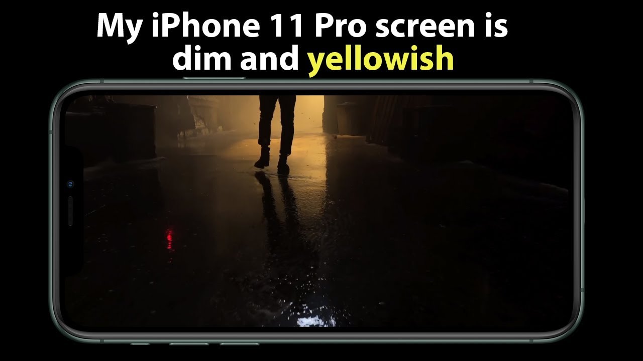 Adjust iPhone 11 Pro Yellowish display and screen brightness YouTube