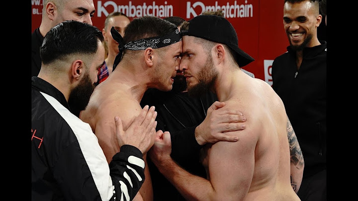 Das offizielle Wiegen & Face-Off / 18. Februar, 2022