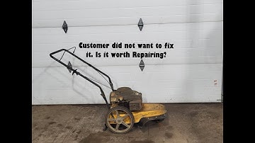 Cub Cadet ST 100 Walk Behind String Trimmer Repair