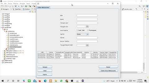 Presentasi Project GUI-MVC Pemrograman Berorientasi Objek