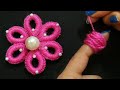 DIY Easy Wool Flower Making | How to make flower out of wool using finger