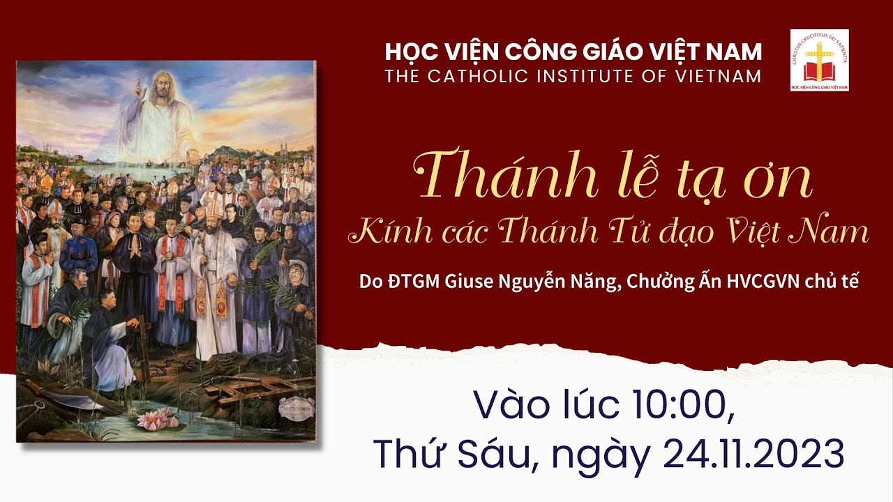 Học viện Công giáo Việt Nam - Thánh lễ tạ ơn