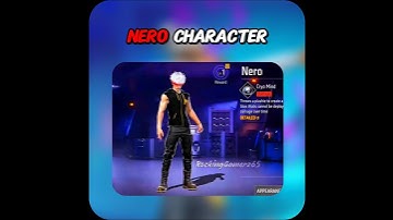 NERO CHARACTER ABILITY 🔥 #freefire #satvik #shorts