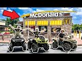 WE WENT TO MCDONALDS ON FOUR WHEELERS! *INSANE*