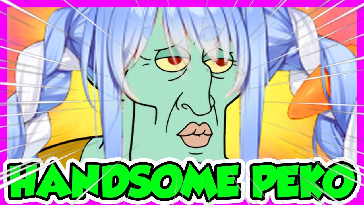 PROFESSIONAL WARCRIMINAL PEKORA MAKES HANDSOME SQUIDWARD [Hololive/Eng sub] [Usada Pekora]