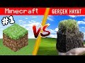 MİNECRAFT VS  GERÇEK HAYAT (MINECRAFT VS REAL LIFE) BKT