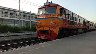 Alsthom (ALS.) 4144 (MTU) ขบวน 135 กรุงเทพ-อุบลราชธานี ออกจากสถานีชุมทางบางซื่อ - 16/02/2563