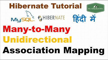 Many To Many Unidirectional Association in Hibernate?| @JoinTable Annotation Example