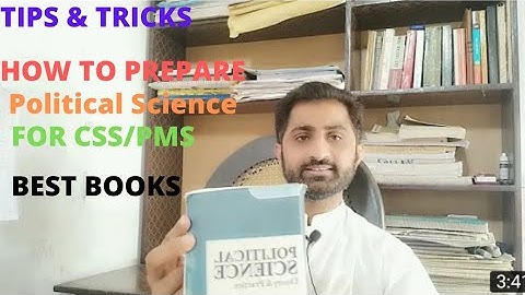 How to prepare Political Science 1&2 for competitive exams CSS&PMS|| Best books for CSS and PMS