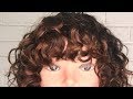 How to cut Curly Bangs