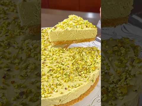 CHEESECAKE AL PISTACCHIO 💚 #ricette #ricettefacili #ricetteveloci #cheesecake #camillaincucina