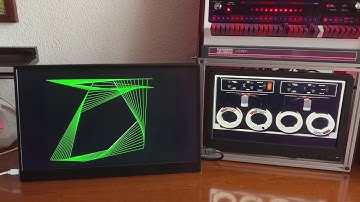 TU 56 DECtape front panel emulator uploading Tektronix 4010 plot files