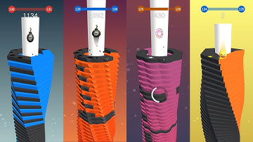 Stack Ball 3D Android Gameplay Video #4 - Crash Games Pro