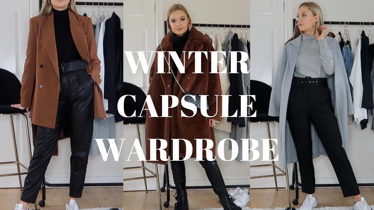 WINTER CAPSULE WARDROBE | 21 PIECES FOR WINTER DAY-TIME STYLING - YouTube