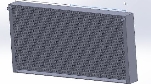How to make a Car Radiator on SolidWorks 2024 Tutorial