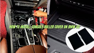 How to install console roller cover on bmw x5 | Center Console Roller Blind Cover Bmw x5 | AT |