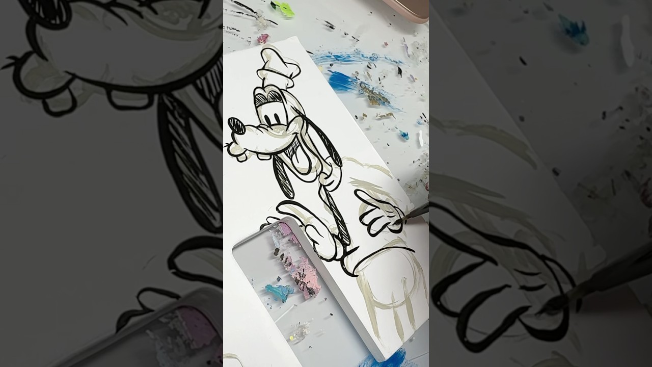 I’m OBSESSED with this vintage style Disney painting ✨ 