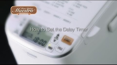 How to Set the Delay Timer