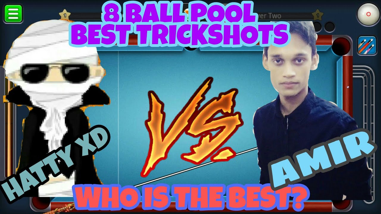 8 BALL POOL || CUEZALESAAMIR VS HATTY XD || BEST TRICKSHOTS BATTLE|| 😱😱