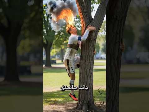 ميسي رجل الإطفاء ينقذ رونالدو من الدب ميسي رونالدو الدب كوميديا مغامرة