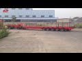 5 Axle Extendable steerable Lowboy Trailer,5 axles low bed trailer for sale