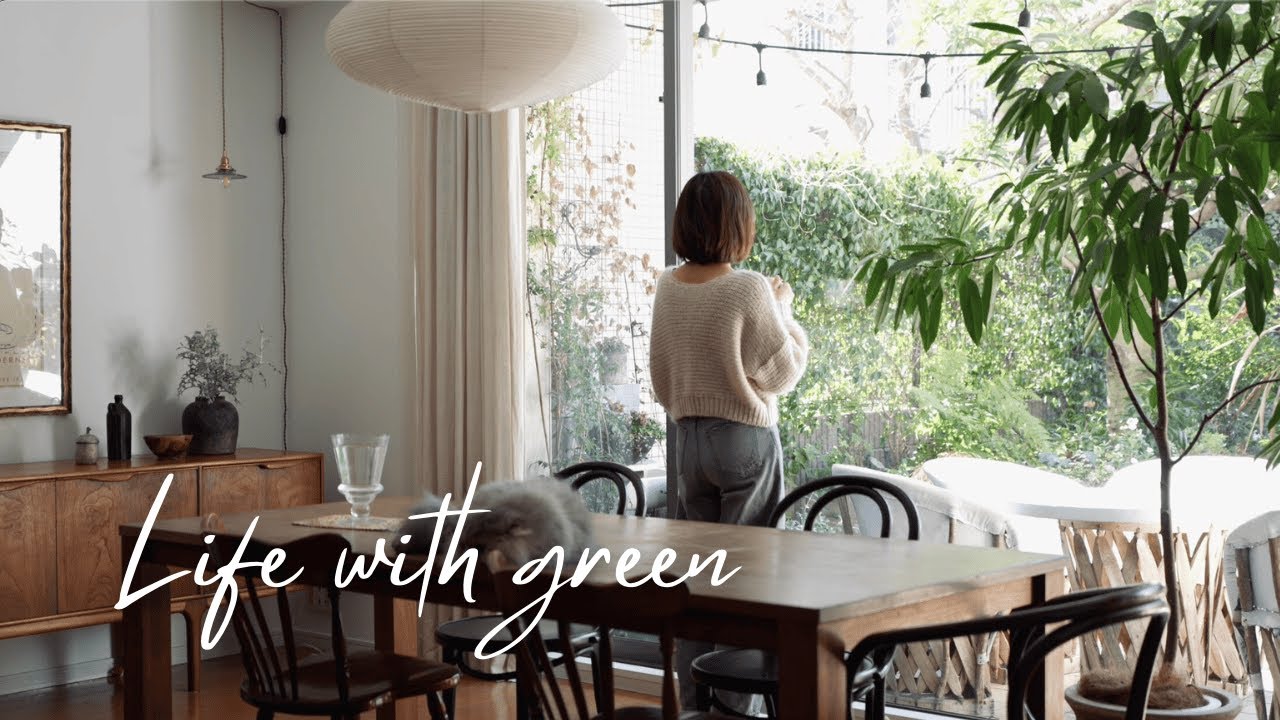 [Видеоблог о садоводстве и образе жизни] Красивое обустройство террасы небольшой квартиры | Садов...