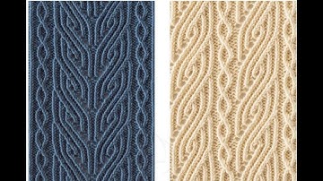 Красивый японский узор и его варианты. Вязание спицами, японские узоры.