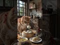 Watch this AI feline feast like never before #AIcats #FoodieShorts #ViralEats