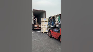 Container loading for attic ladders