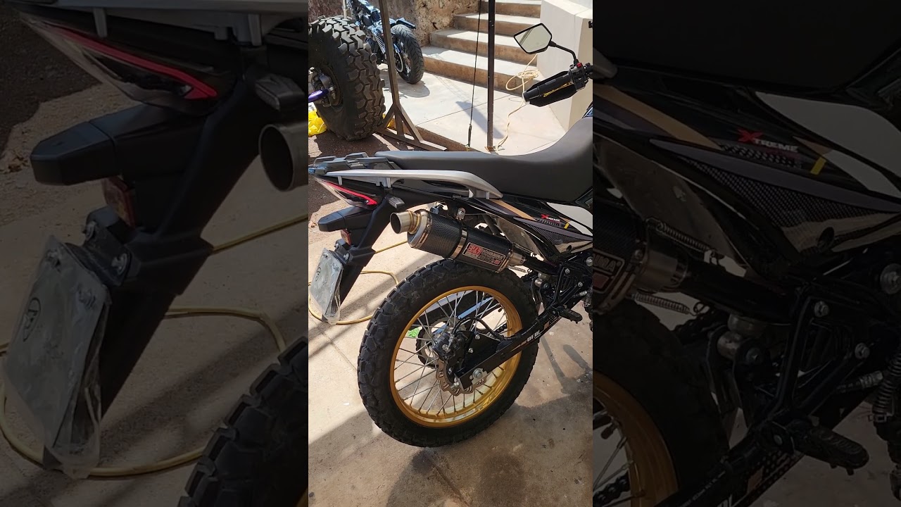 italika dm 300 con escape deportivo