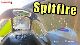 Flying From The Cockpit Ends With Crash Landing ! Flightline Spitfire With Head Tracked Dji O3 Fpv