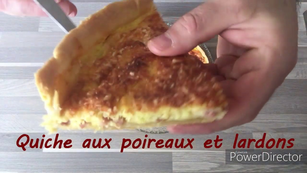 Quiche aux poireaux et lardons #thermomix