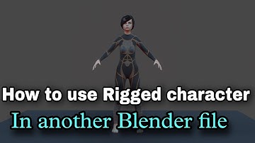 Blender append rigged character || Link rigged character ||#rigginginblender