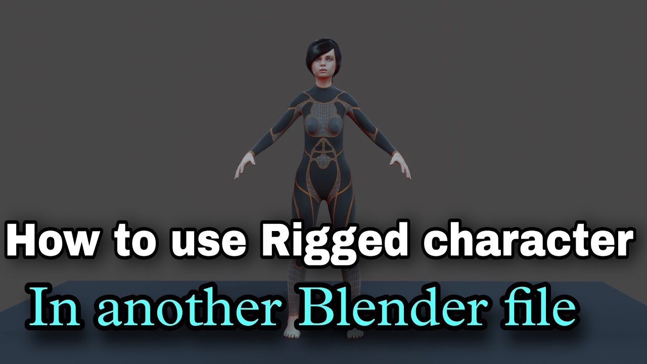 Blender append rigged character Link rigged character 