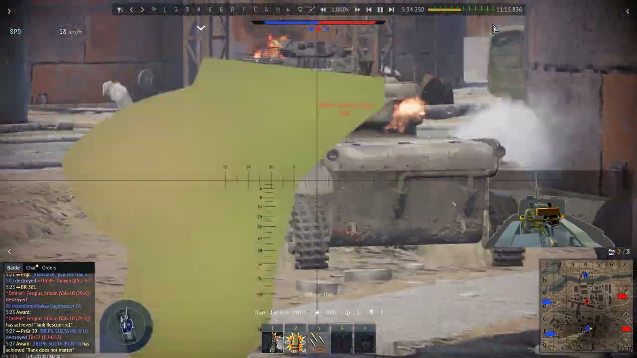 War Thunder first time in simulator Battle