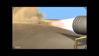 Rocket test fire done with Maya fluids