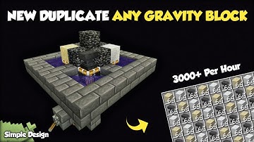 Simple Duplicate Any Gravity Block Minecraft Bedrock 1.19 (MCPE,Windows,Xbox,Switch,PS,PC)