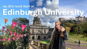 First week of Uni Vlog 📚 | Edinburgh University Law School